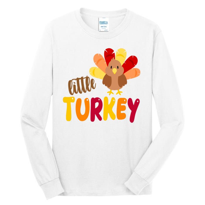 Little Turkey Cute Thanksgiving Holiday Tall Long Sleeve T-Shirt