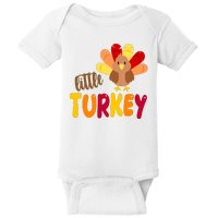 Little Turkey Cute Thanksgiving Holiday Baby Bodysuit