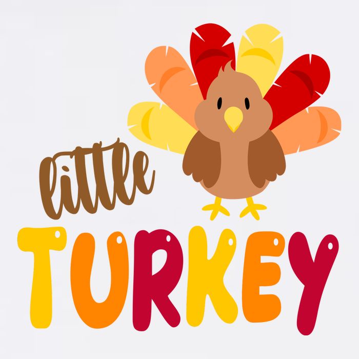 Little Turkey Cute Thanksgiving Holiday Toddler T-Shirt