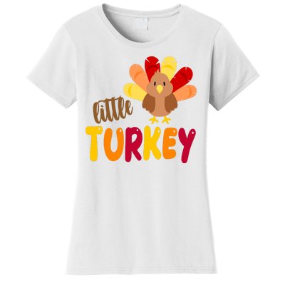 Little Turkey Cute Thanksgiving Holiday Women's T-Shirt