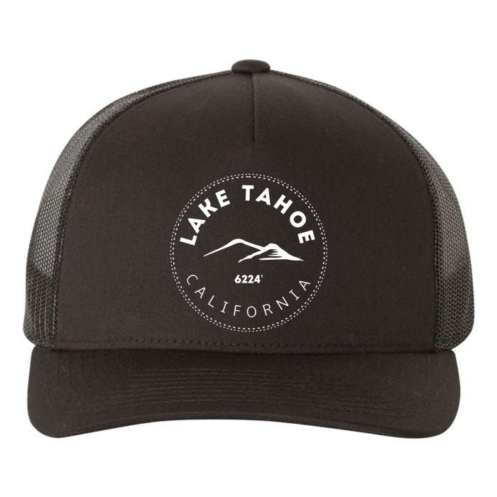 Lake Tahoe California Mountainous Yupoong Adult 5-Panel Trucker Hat