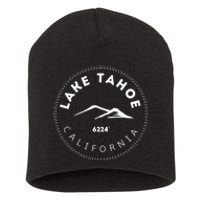 Lake Tahoe California Mountainous Short Acrylic Beanie