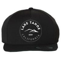 Lake Tahoe California Mountainous Wool Snapback Cap