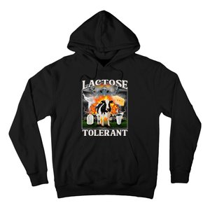 Lactose Tolerant Cow Milk Cow Apparel Farmers Hoodie