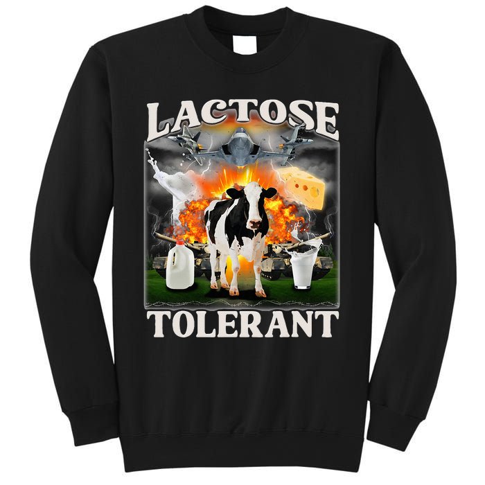 Lactose Tolerant Cow Milk Cow Apparel Farmers Sweatshirt