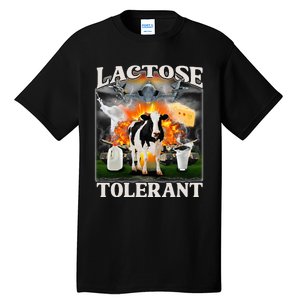 Lactose Tolerant Cow Milk Cow Apparel Farmers Tall T-Shirt