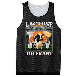 Lactose Tolerant Cow Milk Cow Apparel Farmers Mesh Reversible Basketball Jersey Tank