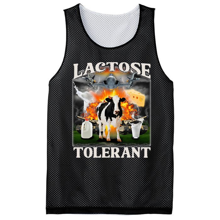 Lactose Tolerant Cow Milk Cow Apparel Farmers Mesh Reversible Basketball Jersey Tank