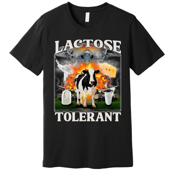 Lactose Tolerant Cow Milk Cow Apparel Farmers Premium T-Shirt