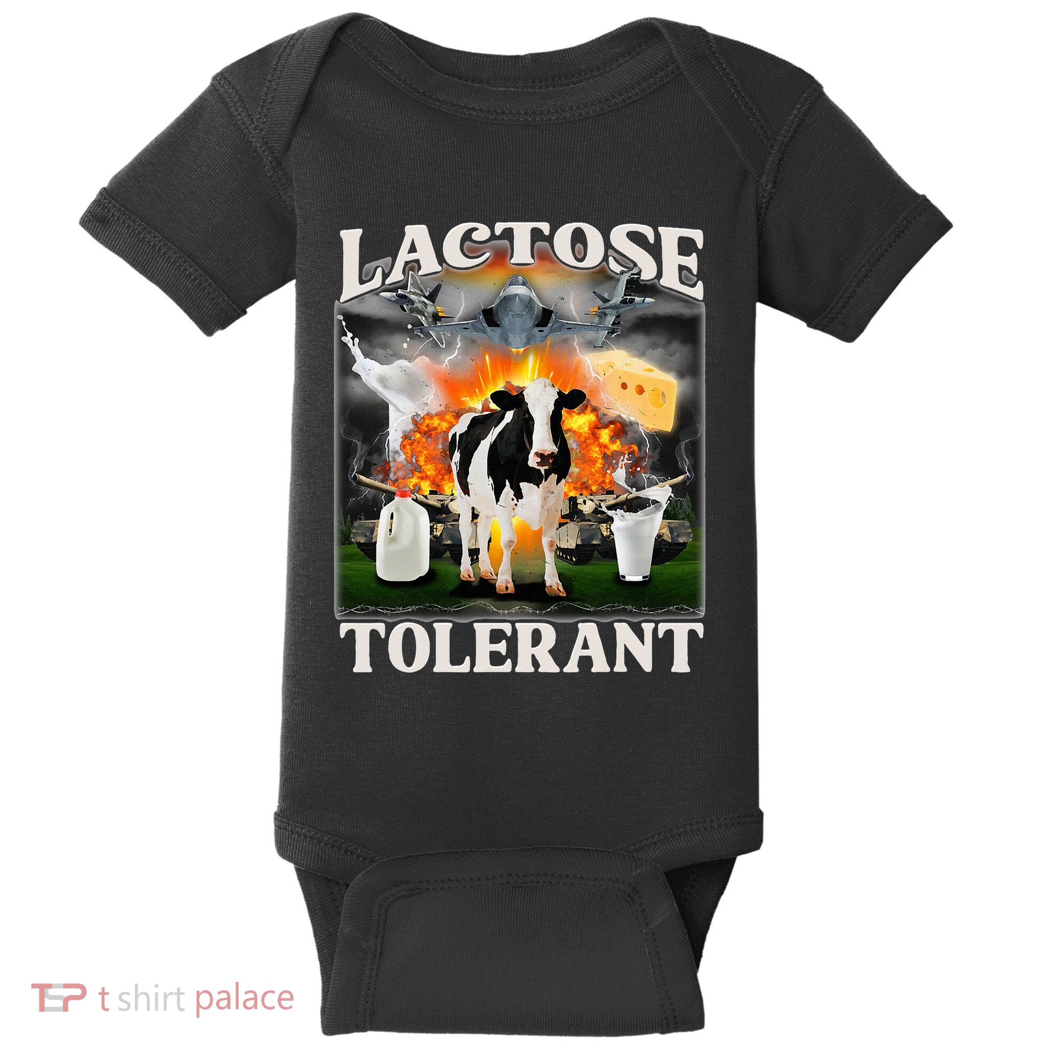 Lactose Tolerant Cow Milk Cow Apparel Farmers Baby Bodysuit