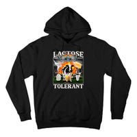 Lactose Tolerant Cow Milk Cow Apparel Farmers Tall Hoodie