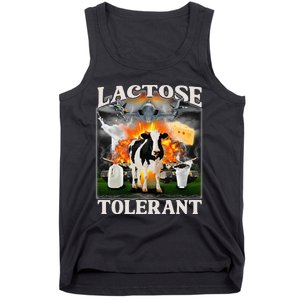 Lactose Tolerant Cow Milk Cow Apparel Farmers Tank Top