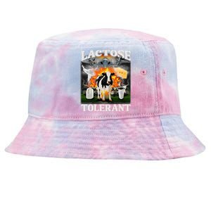 Lactose Tolerant Cow Milk Cow Apparel Farmers Tie-Dyed Bucket Hat