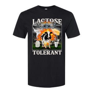 Lactose Tolerant Cow Milk Cow Apparel Farmers Softstyle CVC T-Shirt