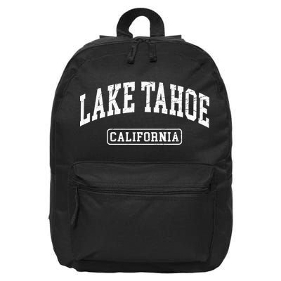 Lake Tahoe California Worn Design Style Classic 16 in Basic Backpack