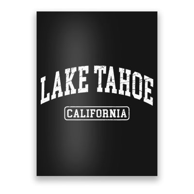 Lake Tahoe California Worn Design Style Classic Poster