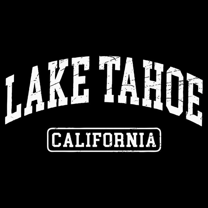 Lake Tahoe California Worn Design Style Classic Zip Tote Bag
