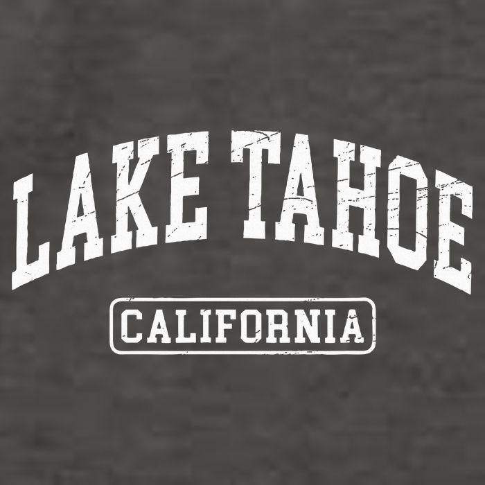 Lake Tahoe California Worn Design Style Classic Vector Backpack