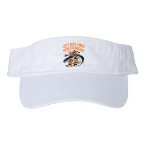 LetS Take Candy From Strangers Funny Halloween Valucap Bio-Washed Visor