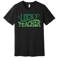 Lucky Teacher Cute St Patricks Day Premium T-Shirt