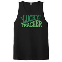 Lucky Teacher Cute St Patricks Day PosiCharge Competitor Tank