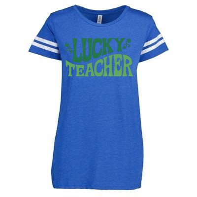 Lucky Teacher Cute St Patricks Day Enza Ladies Jersey Football T-Shirt