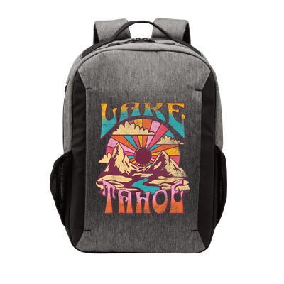 Lake Tahoe California Nature Hiking Mountains Outdoors Retro Vector Backpack