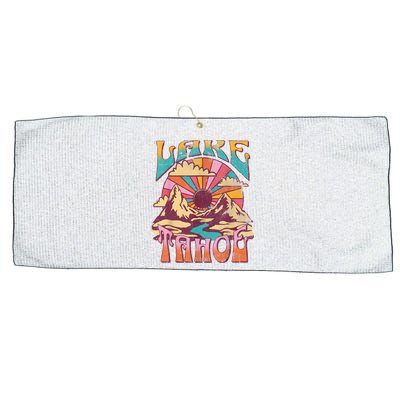Lake Tahoe California Nature Hiking Mountains Outdoors Retro Large Microfiber Waffle Golf Towel