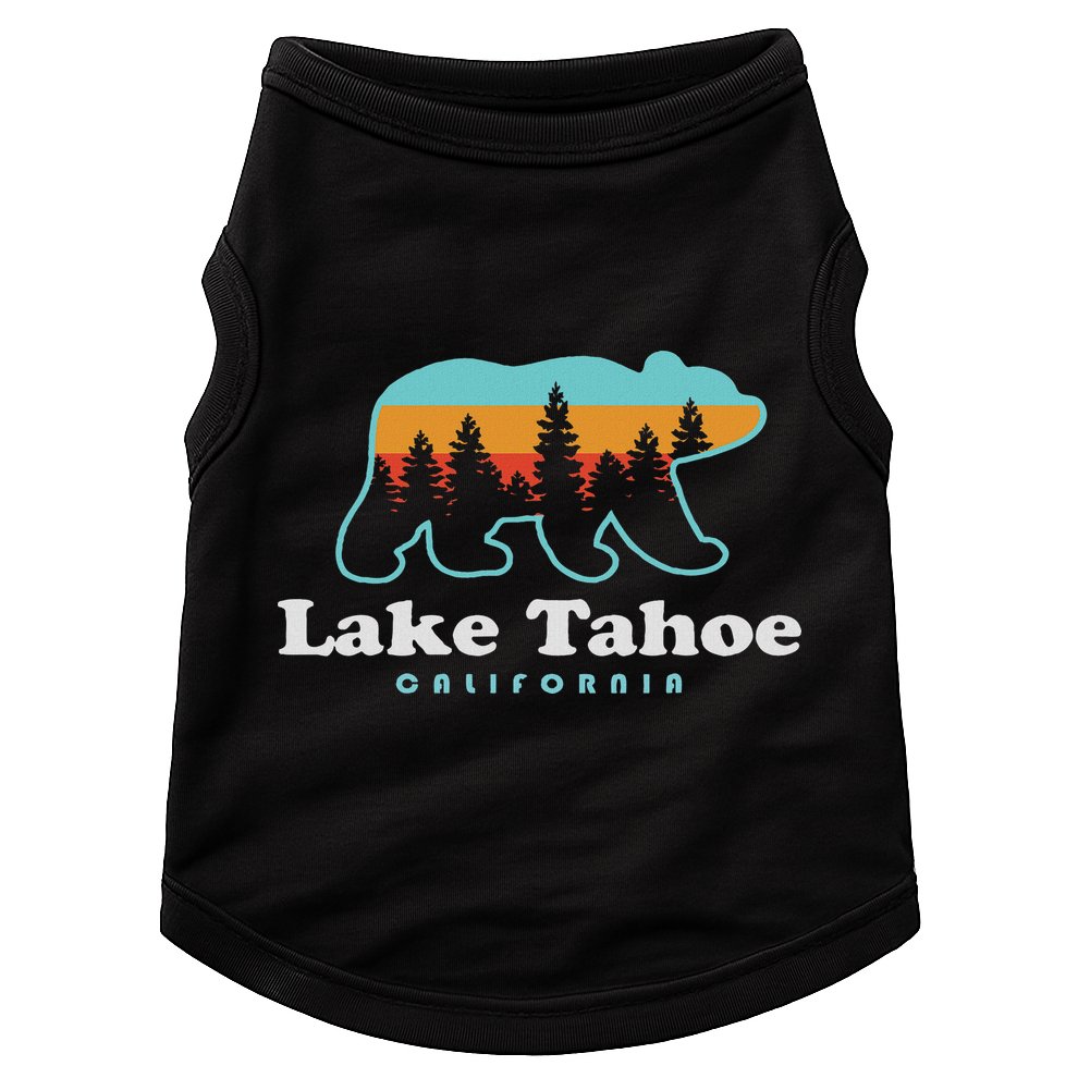 Lake Tahoe California Bear Mountains Hiking Doggie Tank