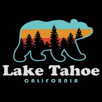 Lake Tahoe California Bear Mountains Hiking Zip Tote Bag