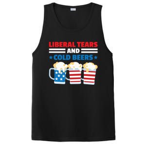 Liberal Tears Cold Beers 2020 Election Trump Republican Gift Funny Gift PosiCharge Competitor Tank