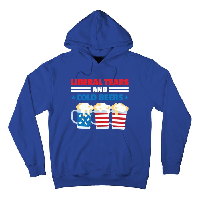 Liberal Tears Cold Beers 2020 Election Trump Republican Gift Funny Gift Hoodie