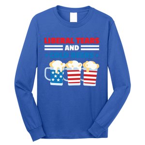 Liberal Tears Cold Beers 2020 Election Trump Republican Gift Funny Gift Long Sleeve Shirt