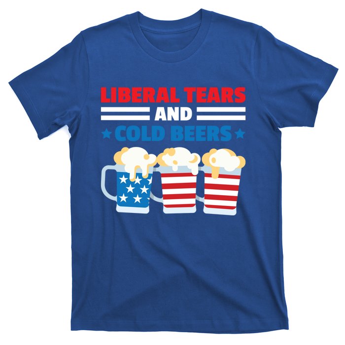 Liberal Tears Cold Beers 2020 Election Trump Republican Gift Funny Gift T-Shirt