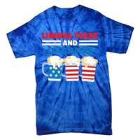 Liberal Tears Cold Beers 2020 Election Trump Republican Gift Funny Gift Tie-Dye T-Shirt