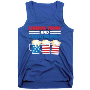 Liberal Tears Cold Beers 2020 Election Trump Republican Gift Funny Gift Tank Top