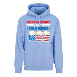 Liberal Tears Cold Beers 2020 Election Trump Republican Gift Funny Gift Unisex Surf Hoodie