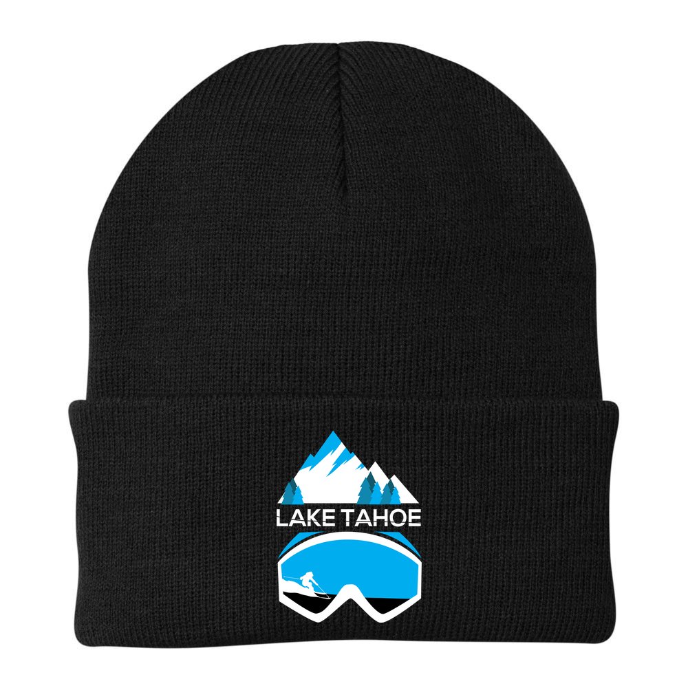 Lake Tahoe California Gift Ski Goggles Skiing Gift Clothes Beanie