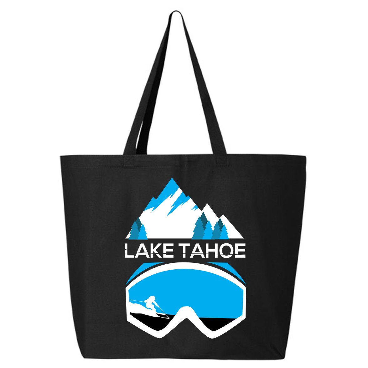 Lake Tahoe California Gift Ski Goggles Skiing Gift Clothes 25L Jumbo Tote