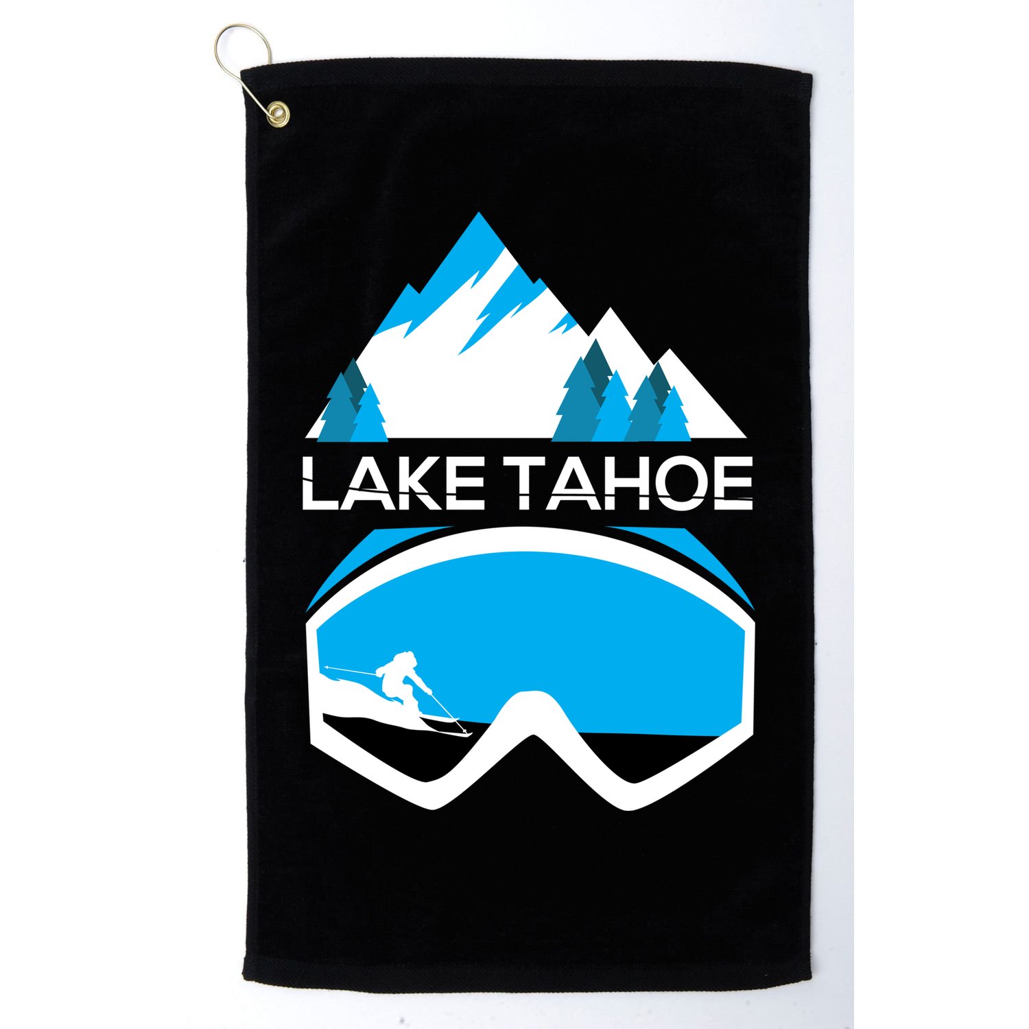 Lake Tahoe California Gift Ski Goggles Skiing Gift Clothes Golf Towel