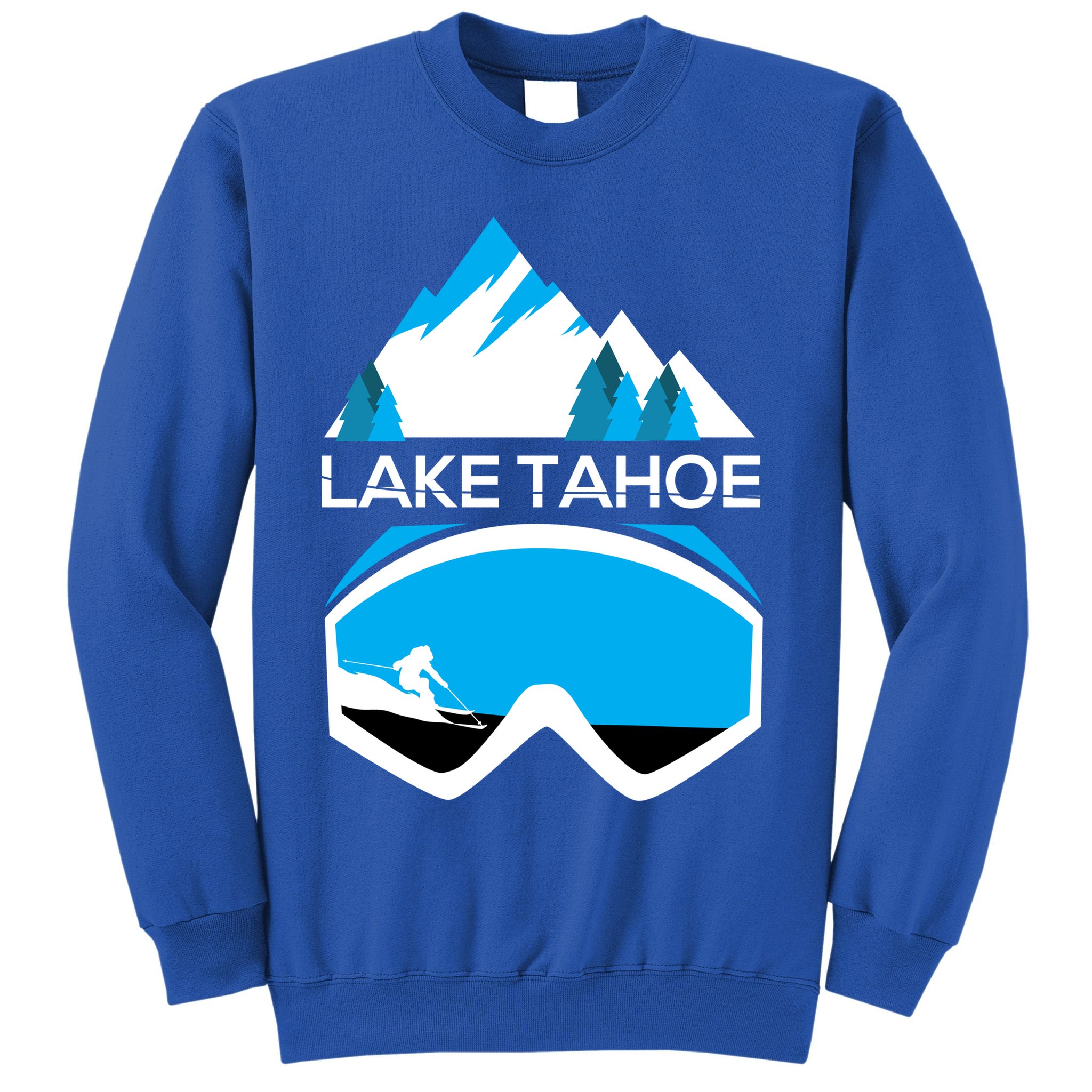 Lake Tahoe California Gift Ski Goggles Skiing Gift Clothes Sweatshirt