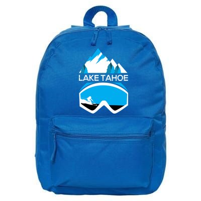 Lake Tahoe California Gift Ski Goggles Skiing Gift Clothes 16 in Basic Backpack