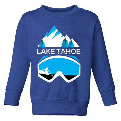 Lake Tahoe California Gift Ski Goggles Skiing Gift Clothes Toddler Sweatshirt