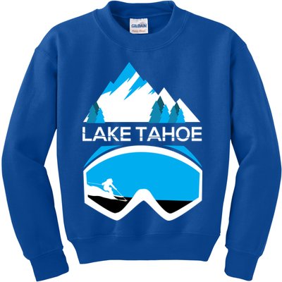 Lake Tahoe California Gift Ski Goggles Skiing Gift Clothes Kids Sweatshirt