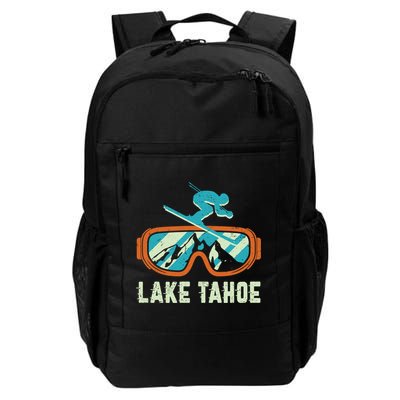 Lake Tahoe California Retro Vintage Skiing And Snowboarding Great Gift Backpack
