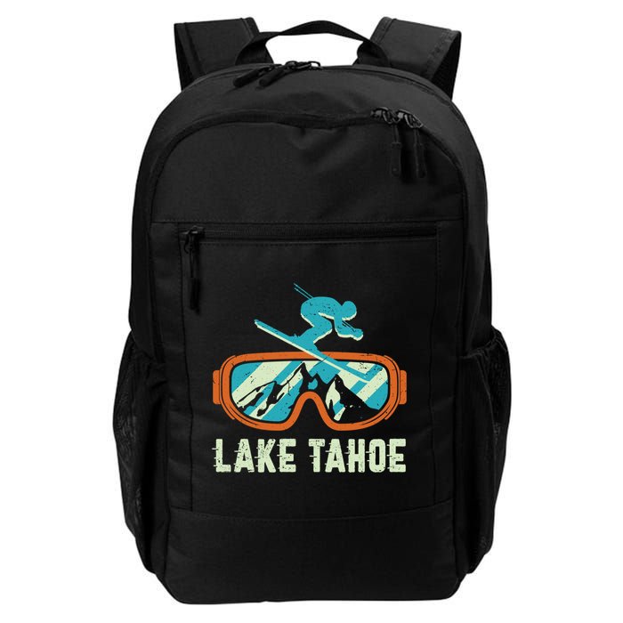 Lake Tahoe California Retro Vintage Skiing And Snowboarding Great Gift Backpack
