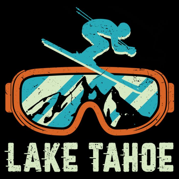 Lake Tahoe California Retro Vintage Skiing And Snowboarding Great Gift Backpack