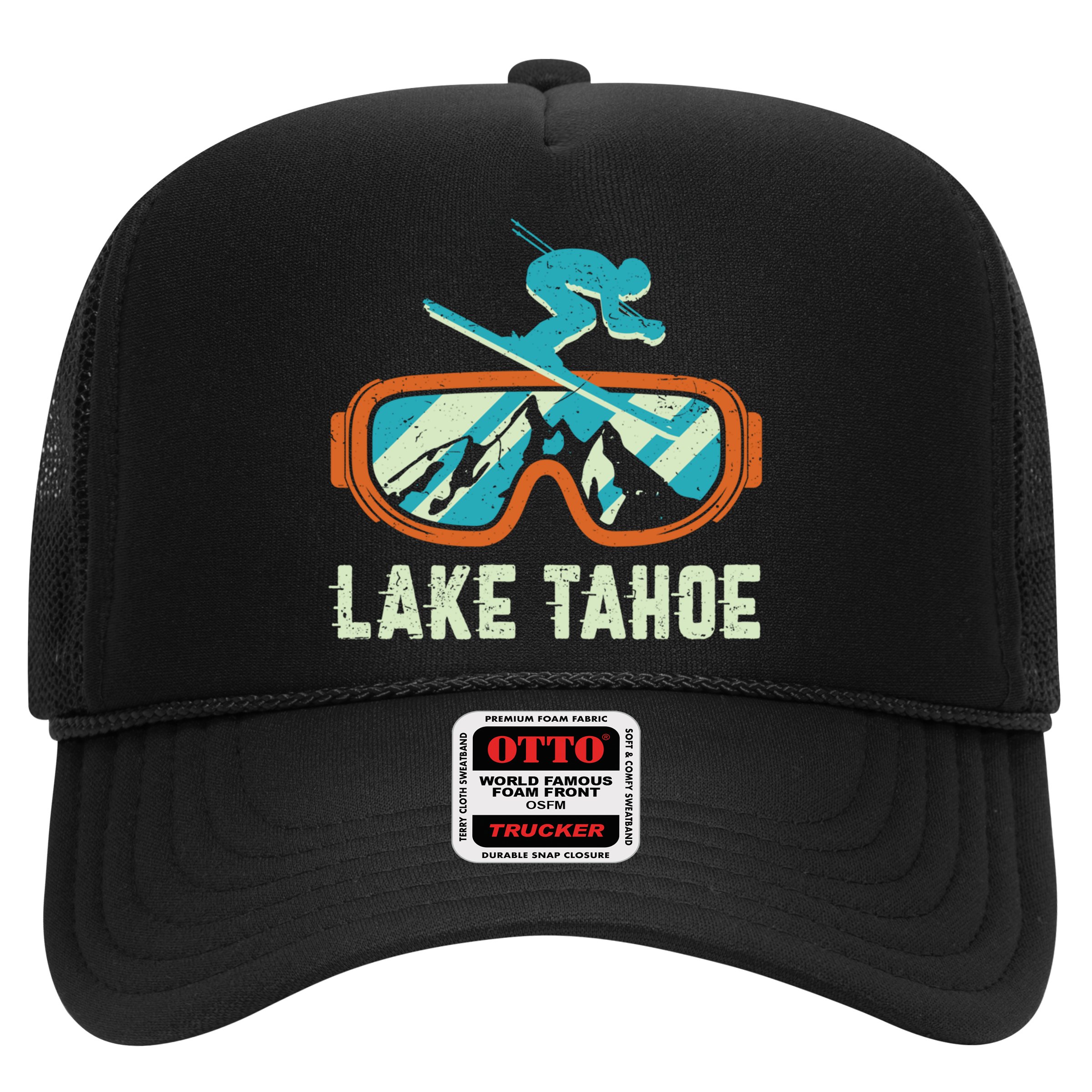 Lake Tahoe California Retro Vintage Skiing And Snowboarding Great Gift Hat