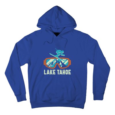 Lake Tahoe California Retro Vintage Skiing And Snowboarding Great Gift Hoodie