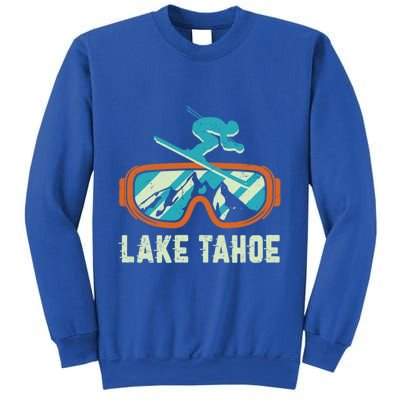 Lake Tahoe California Retro Vintage Skiing And Snowboarding Great Gift Sweatshirt